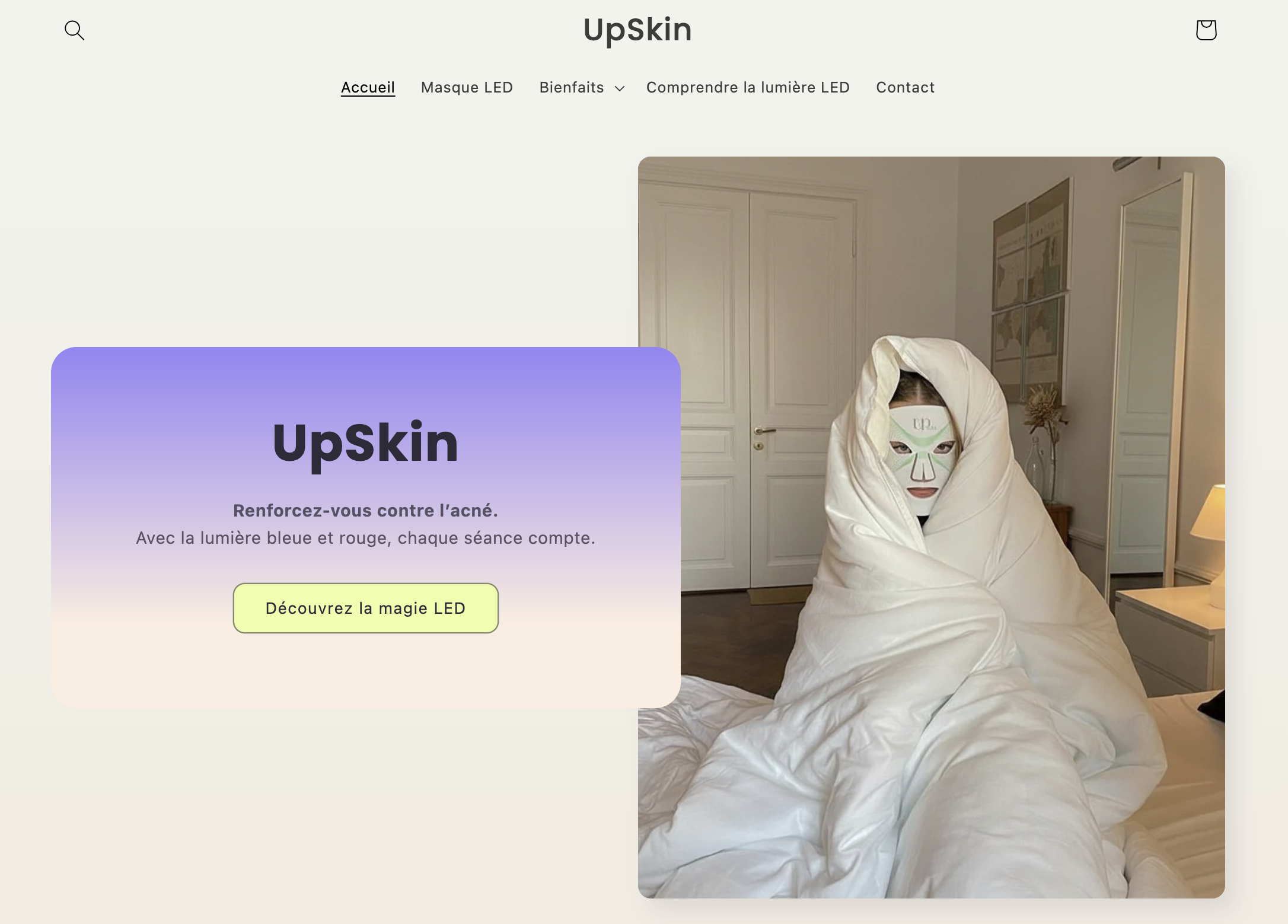 Site e-commerce UpSkin
